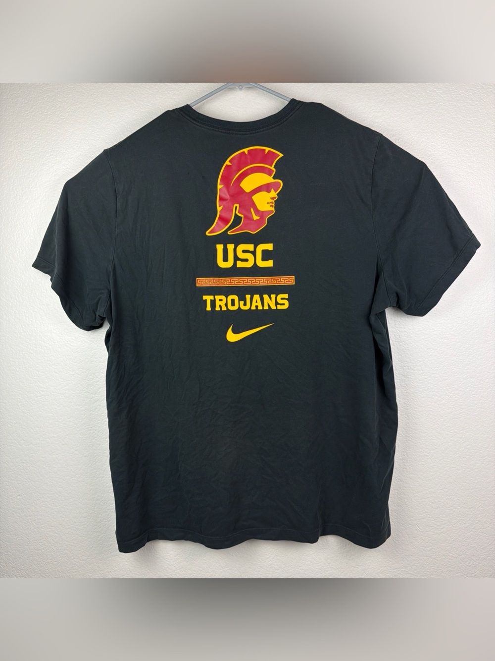 Nike USC Trojans Shirt Short Sleeve Logo Black Men’s XXL